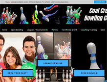 Tablet Screenshot of coalcreekbowling.com